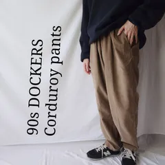 【1998年製】DOCKERS ドッカーズ コーデュロイ ツータック アメリカ古着 90s