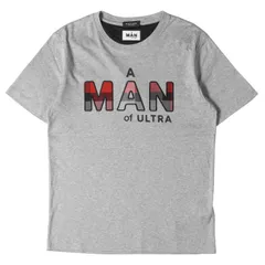 BLACK LABEL CRESTBRIDGE ブラック レーベル クレストブリッジ Tシャツ サイズ:2 A MAN of ULTRA ロゴ チェック ワッペン 刺繍 クルーネック 半袖 Tシャツ ウルトラマン 円谷プロ ヘザーグレー 日本製 コラボ