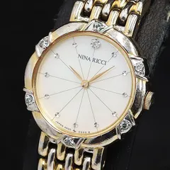 新品　ダイヤ付きニナリッチ　シェル文字盤レデイース腕時計　ヴィンテージ 2025年最新】ニナリッチ 時計の人気アイテム - メルカリ