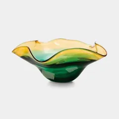 津軽びいどろ【北洋硝子】1970年代 ハンドメイド 工芸ガラス ビードロ 花瓶 津軽びいどろ【北洋硝子】1970年代 ハンドメイド 工芸ガラス