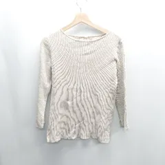 ◇ ⊇ Mila Owen ミラオーウェン ニット素材 長袖 セーター サイズＭ ベージュ系 レディース E  【1409240034131】
