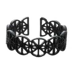 【ブラック × Aタイプ】[Cream dot. クリームドット公式] リング 指輪 レディース 11タイプ 透かしデザイン 透かし模様 レース オープンリング サイズ調整 ハート フラワー 花 2way イヤーカフ イヤカフ ミル打ち 大人ガーリー 大人