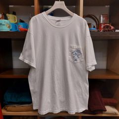 ギルダン 半袖 フィッシング 魚 釣り プリントTシャツ ポケット 白T XL 大きいサイズ 06C1808