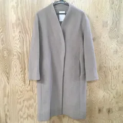 【美品】ノーブル／MTRウールカシミヤミニマルVコート／38サイズ／ブラック MTRウールカシミヤミニマルVコート | ノーブル(Noble) | マルイ