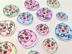 ≪だるまさんキャンドル≫ フレークシール 【LOVE】 15枚セットのサムネイル