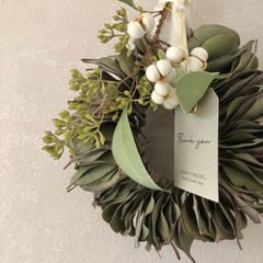 leaf mille-feuille 木の葉と木の実のリース　47cm