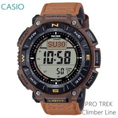 【正規販売店】 カシオ プロトレック メンズ 腕時計 ソーラー ブラウン PRG-340L-5JF
