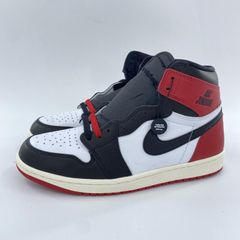 【中古】NIKE AIR JORDAN 1 Retro High OG Black Toe Reimagined スニーカー 27.5cm DZ5485-106 ホワイト レッド ブラック ナイキ[10]
