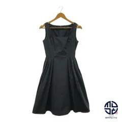 FOXEY NEW YORK フォクシー ネイビー系 ノースリーブ フレア ワンピース レディース サイズ38 アパレル 服 ドレス