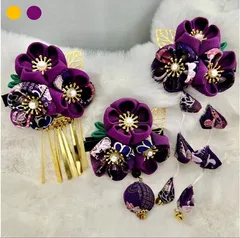 【新品】髪飾り各種1点 七五三 成人式 浴衣 和装 振袖 伝統工芸 可愛い 秋祭り 袴 手作り 女の子 子供 3 歳 7 歳 お祝い 記念日 和風 卒業式 正月 桜 着物 和服 アクセサリー キッズ