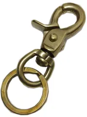 【在庫セール】バッグ ベルト キーホルダー リング付き 金具 おしゃれ パーツ レバーナスカン (車 日本製 バイク 家 真鍮 鍵 の プレゼント ベルトフック ギフト として)