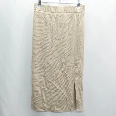 ◇ SLOBE IENA ロング丈 タイト スカート サイズ表記なし ベージュ レディース E  【1407020058346】