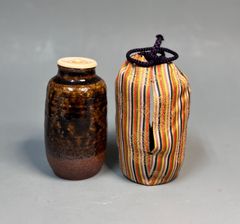 「丹波　茶入」 茶道具 丹波焼 茶器 茶事 在銘 仕覆 木箱