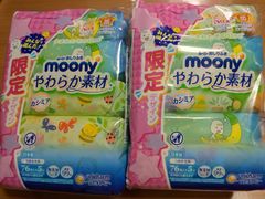 ムーニー　おしりふき　やわらか素材　詰替用　76枚入×5個パック✕2個セット(10個・760枚)