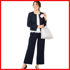 【最短発送】パンツスーツ セレモニースーツ レディース ストレッチ スーツ ジャケット [アッドルージュ] [t5298]