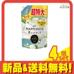 レノアハピネス 夢ふわタッチ 上品で心地よいホワイトティーの香り 1285mL (詰め替え用) 4個セット まとめ売り