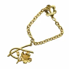 ケンゾー KENZO ブレスレット アクセサリー 花 フラワーモチーフ Kロゴ ゴールド色 ■GY18 /MQのサムネイル