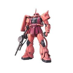 [중고] (매우 좋은) 반다이 스피릿 MG 기동 전사 건담 MS-06S 샤아 전용 자쿠 Ver.2.0 1/100 스케일 색으로 구분 된 플라스틱 모델