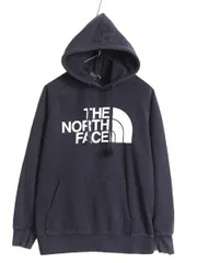 【お得なクーポン配布中!】 ノースフェイス プリント スウェット フード パーカー レディース M / 古着 The North Face プルオーバー 裏起毛 トレーナー アウトドア 紺