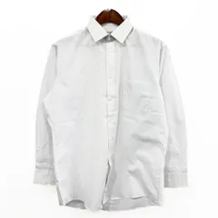 デッドストック 90年代 YVES SAINT LAURENT イヴ サンローラン 長袖シャツ ストライプ ホワイト (メンズ 16) 中古 古着 T3109