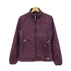 アンダーアーマー ナイロンジャケット アウター 中綿入り ジャンパー スポーツウエア レディース XSサイズ パープル UNDER ARMOUR 【中古】