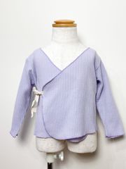 【新品・未使用】カシュクールラップカーディガン 80cm 子供服 カーディガン 子供カーディガン ベビー服 ベビーカーディガン 羽織 春 秋 赤ちゃん  ラベンダー 紫 薄紫 淡色 ペアマノン pairmanon 男の子 女の子 ユニセックス