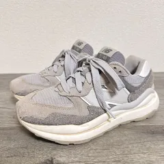 New Balance 57/40 M5740PSG ヘアリースエード×メッシュ スニーカー 23cm グレー