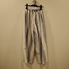 AZUL by moussy ストライプ　ワイドパンツ
