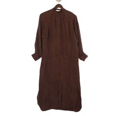 PLST プラステ 通年 長袖 バンドカラー ロング シャツ ワンピース Sz.M　レディース