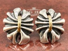 GEORG JENSEN ジョージジェンセン 400 イヤリング シルバー925 K18 コンビ
