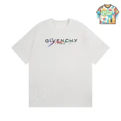 【今日特価】Givenchy 25SS 立体字母虹色プリント刺繍 T-1
