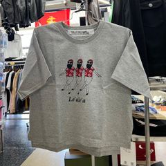 残り1点‼️レディース‼️STEER steer ステア⚫︎ojisan FUN ファン　半袖　Tシャツ　F フリー　グレー　ブラック