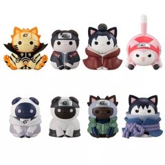 [중고] 트레이딩 피겨 총 8종 세트 [MEGA CAT PROJECT NARUTO-나루토- 질풍전 냐르트! 개전! 제4차 인계대전편]