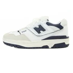ニューバランス NEW BALANCE BB550WA1 スニーカー ロゴ 25.5cm 白 ホワイト 紺のサムネイル
