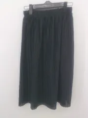 ◇ AZUL BY MOUSSY アズールバイマウジー 膝丈 プリーツ スカート サイズS ブラック レディース P  【1302070004896】