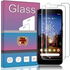 強化ガラス 液晶 ガラス ガラスフィルム 超薄型 保護フィルム FOR FOR Google Pixel 3a 3a 日本旭硝子素材AGC 高透過率 Pixel 硬度9H 飛散防止 FOR Google Google Pixel 3a 【2枚セット】 液晶保護