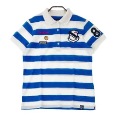 新品 現行 パーリーゲイツ 半袖 ポロシャツ 5 L 白 ブルー 総柄 ゴルフ 楽天市場】パーリーゲイツ 半袖ポロシャツ 白 刺しゅう総柄 コットン