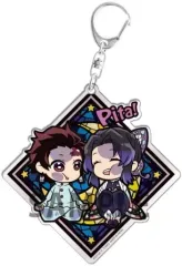 【中古】雑貨 竈門炭治郎＆胡蝶しのぶ ぴた!でふぉめ アクリルキーホルダーぷらす弐 「鬼滅の刃」