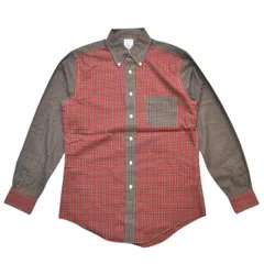 BROOKS BROTHERS ブルックスブラザーズ 切替 チェックボタンダウンシャツ REGENT ノンアイロン スーピマコットン サイズS メンズ