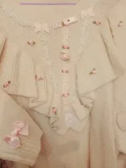 インポートフリルローズニット