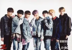 【中古】生写真(男性) ONE N’ ONLY/集合(7人)/横型・膝上・衣装黒・青・デニム・センターHAYATO・左手顔・背景白/「ONE N’ ONLY～EBiSSH×SBC～ Dark Knight」EBiSSH 生写真セット #010 さとり少年団 生