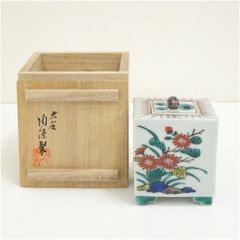 煎茶道具 茶入 四角 平安清昌作 京焼 茶心壷 茶壷 - メルカリ