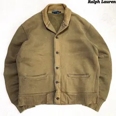 Polo by Ralph Lauren ボンバージャケット アビエイタージャケット A-1ジャケット バラクータ ドリズラージャケット ハリントンジャケット スイングトップ スウェット Lサイズ オリーブ カーキグリーン 緑系 ポロバイラルフローレン