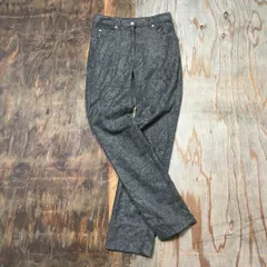 ARMANI JEANS アルマーニジーンズ イタリア製 鹿の子 パンツ デニム ブラック 90s 00s アーカイブ 古着 VINTAG レディース MM29