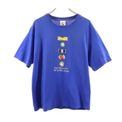 ミッキーアンドコー USA製 ミッキーマウス プリント 半袖 Tシャツ L 青 MICKEY & CO. ディズニー メンズ 【中古】  【230627】 メール便可