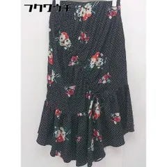 ◇ ROYAL PARTY ロイヤルパーティー ドット 水玉 総柄 膝下丈 マーメイド スカート サイズF ブラック レディース  【中古】 【1106140008605】のサムネイル