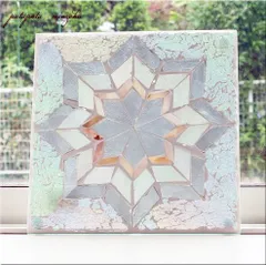 モザイクガラス  プレート  ルミエール  ブリエ  パタパタ民族   ディスプレイ オブジェ 雑貨  小物