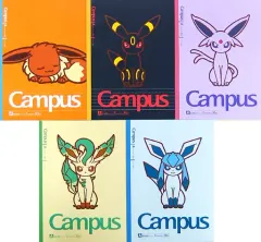 【中古】ノート・メモ帳 B.EIEVUI COLLECTION2017 キャンパスノートドット入りA罫5冊パック 「ポケットモンスター」 ポケモンセンター限定