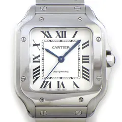 カルティエ Cartier 腕時計 サントス MM WSSA0029 スクエア シルバー オパライン文字盤 ローマンインデックス SS 自動巻き 【箱・保付き】 【中古】のサムネイル