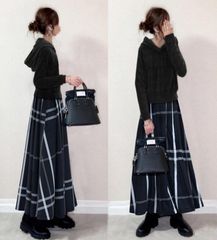 ニットワンピース 未使用 チェック柄 レディース ハイネック ニットワンピース 未使用 チェック柄 レディース ハイネック